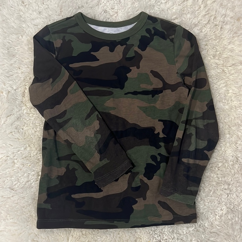 Camouflage Boys Long Sleeve Shirt